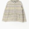Vintage Y2k Pachamama Knitted Jacket With Fleece Lining Soft Warm And Cosy Womens Cardigan Medium