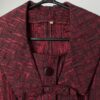1960 Brocade Jacket In Wine Red And Black Medium Large 2