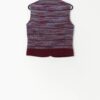 1960s Vintage Plum Harella Wool Waistcoat With Purple Knitted Detail Medium 3