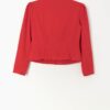 80s Vintage Red Dynasty Blazer With Floral Applique Pattern Small Medium 3