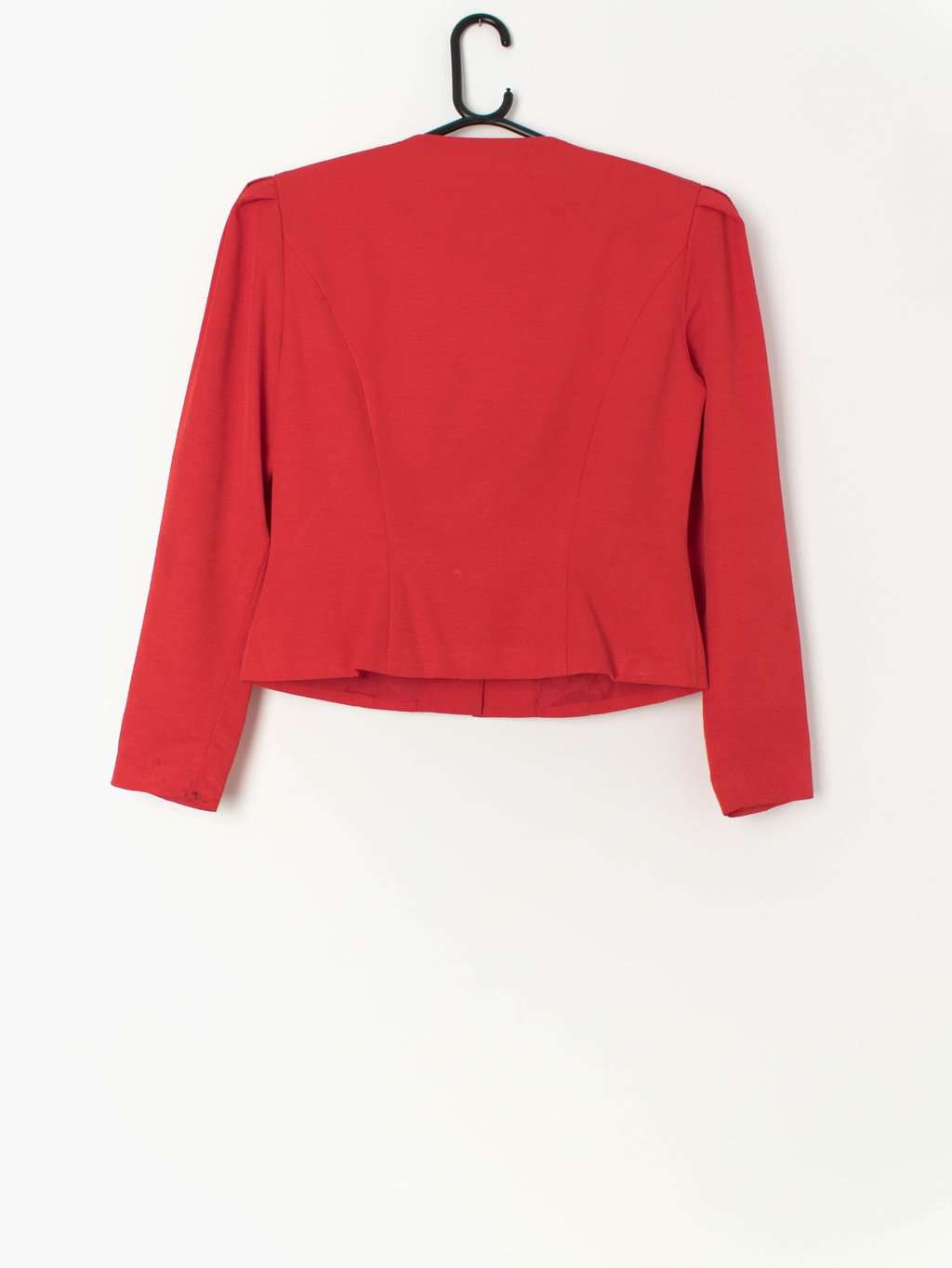 80s Vintage Red Dynasty Blazer With Floral Applique Pattern Small Medium 3