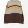 90s Knitted Jumper In Rustic Autumnal Colours Large