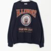 90s Lee Sports Sweatshirt With Illinois Graphics Large Xl