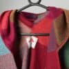 Bright plaid wool cape by Avoca, Ireland - One size