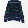 Bright vintage coogi style jumper in bold colourway - Small / Medium