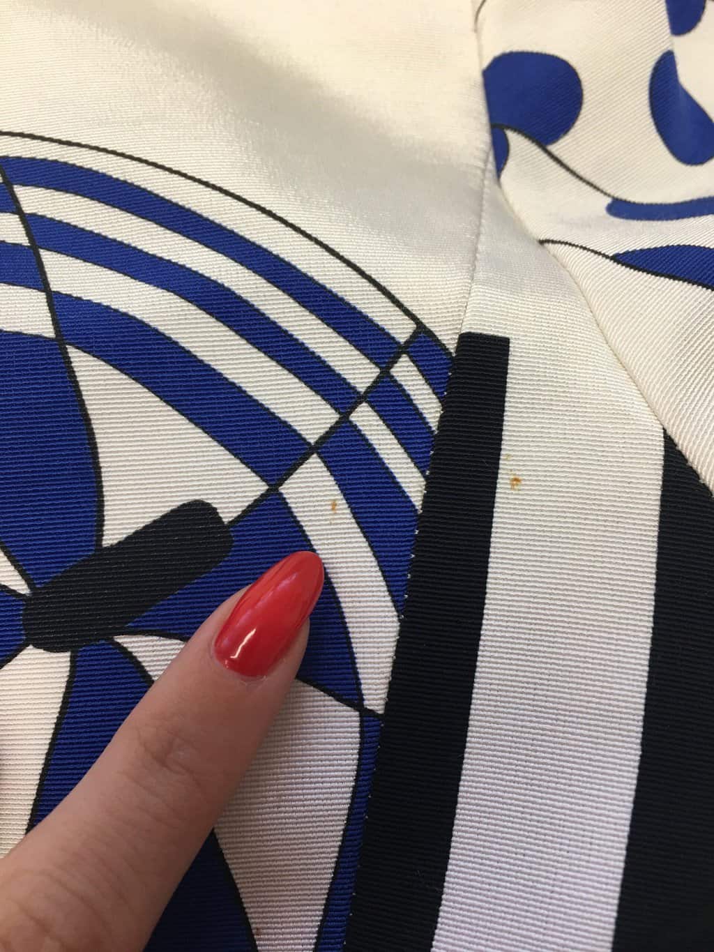 Vintage 80s Louis Feraud jacket with a vibrant umbrella design - Medium/Large