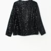 Vintage black sequin jacket with long sleeves - Small / Medium