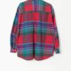Vintage Bright Plaid Flannel Shirt In Pink Blue And Purple Medium 3