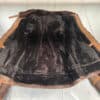 Vintage brown leather flying jacket with sheepskin lining - Medium / Large