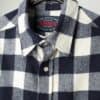 Vintage Check Flannel Shirt In Blue And White Medium 2