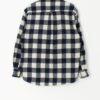 Vintage Check Flannel Shirt In Blue And White Medium 3