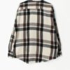 Vintage Check Flannel Shirt In Cream And Brown 90s Large 3