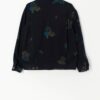 Vintage denim jacket with vibrant florals - Medium