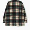 Vintage fleece plaid flannel shirt in green, red and blue - Large / XL