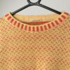 Vintage Knitted Jumper With Funky Abstract Design Medium Large 2
