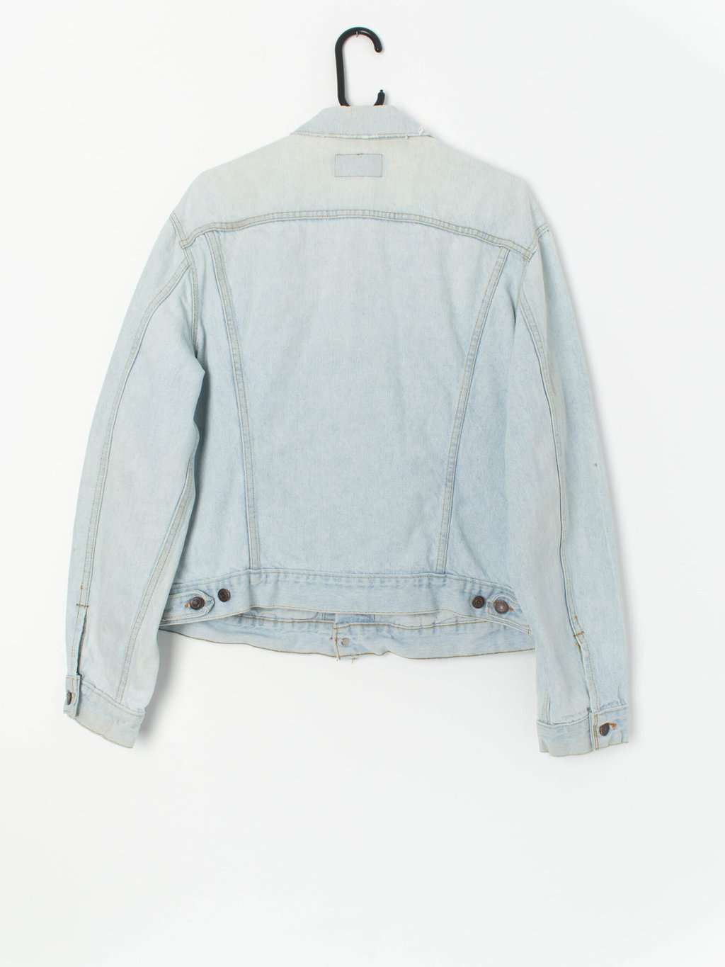 Vintage Levis pale denim jacket XL USA made red tab - XL