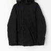 Vintage Michael Kors Black Coat With Faux Fur Trimmed Hood Medium Large