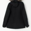 Vintage Michael Kors Black Coat With Faux Fur Trimmed Hood Medium Large 4