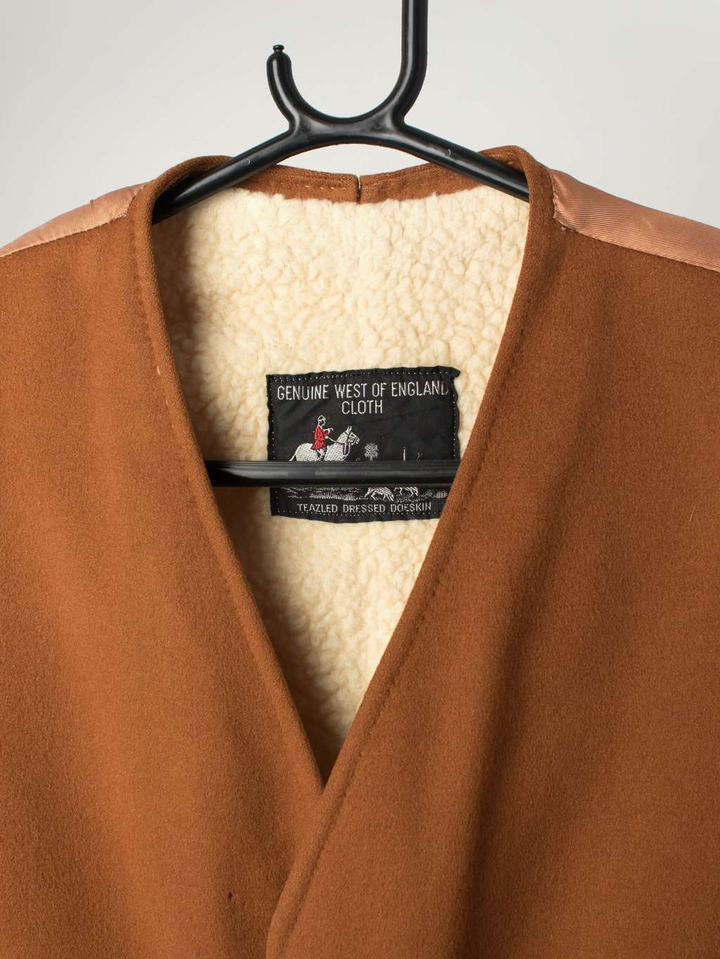 Vintage Mustard Doeskin Waistcoat Genuine West Of England Cloth Small Medium 2