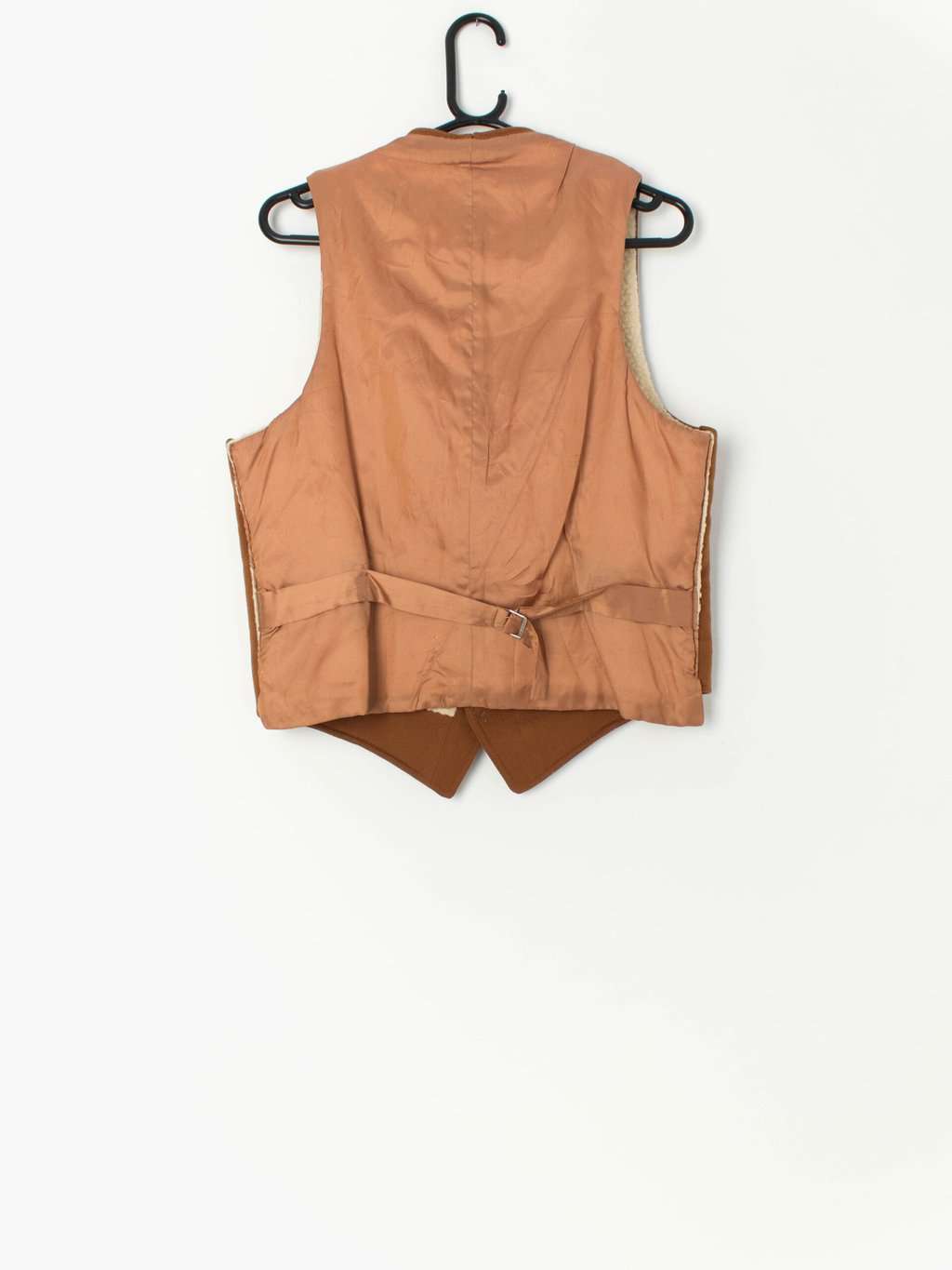 Vintage Mustard Doeskin Waistcoat Genuine West Of England Cloth Small Medium 3