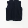 Vintage Navy Blue Reebok Fleece Body Warmer Medium 3