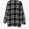 Vintage Plaid Flannel Shirt In Red Green And Black Large Xl 3