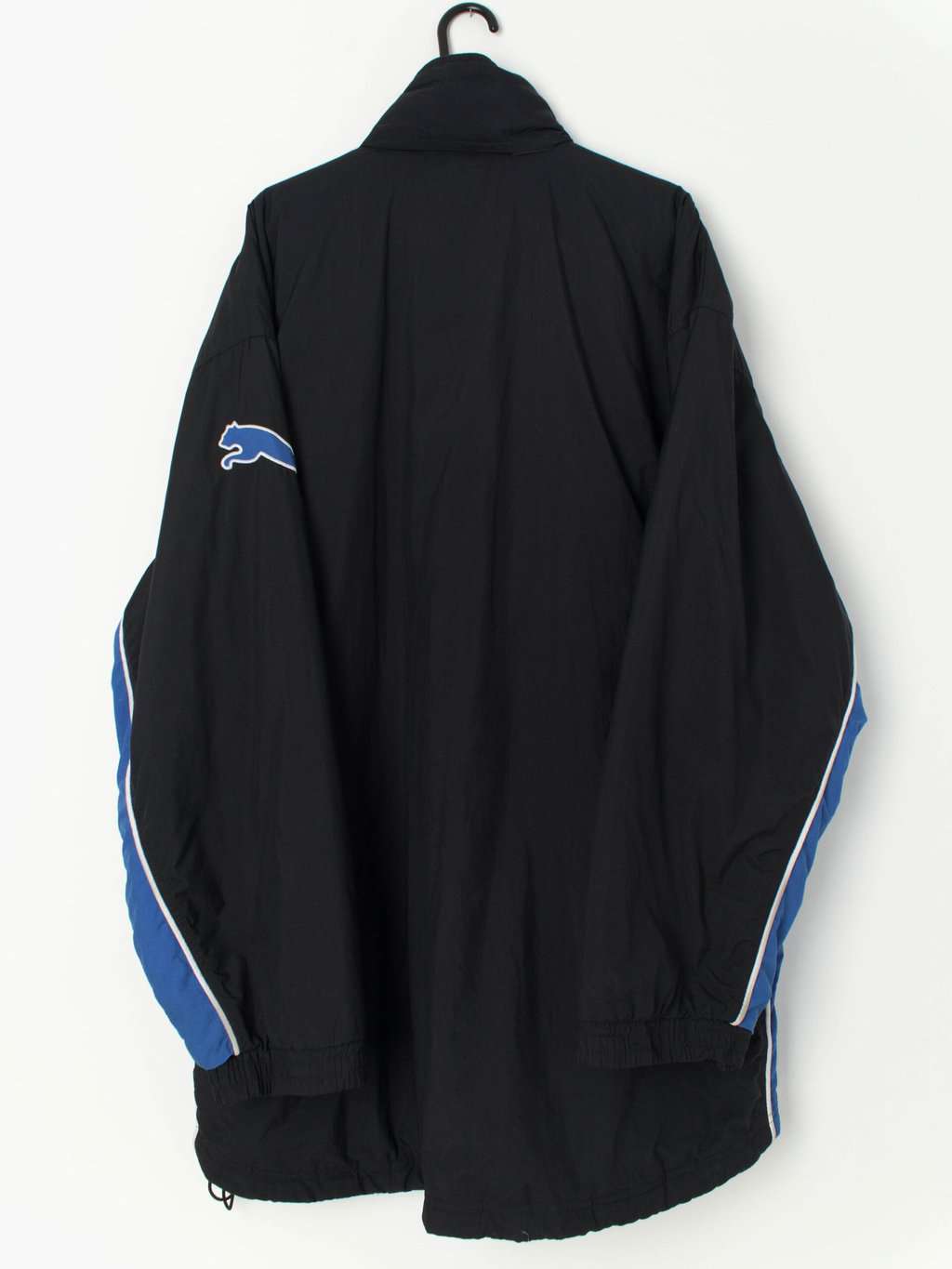 Vintage Puma black and blue padded coat, 90s - XXL