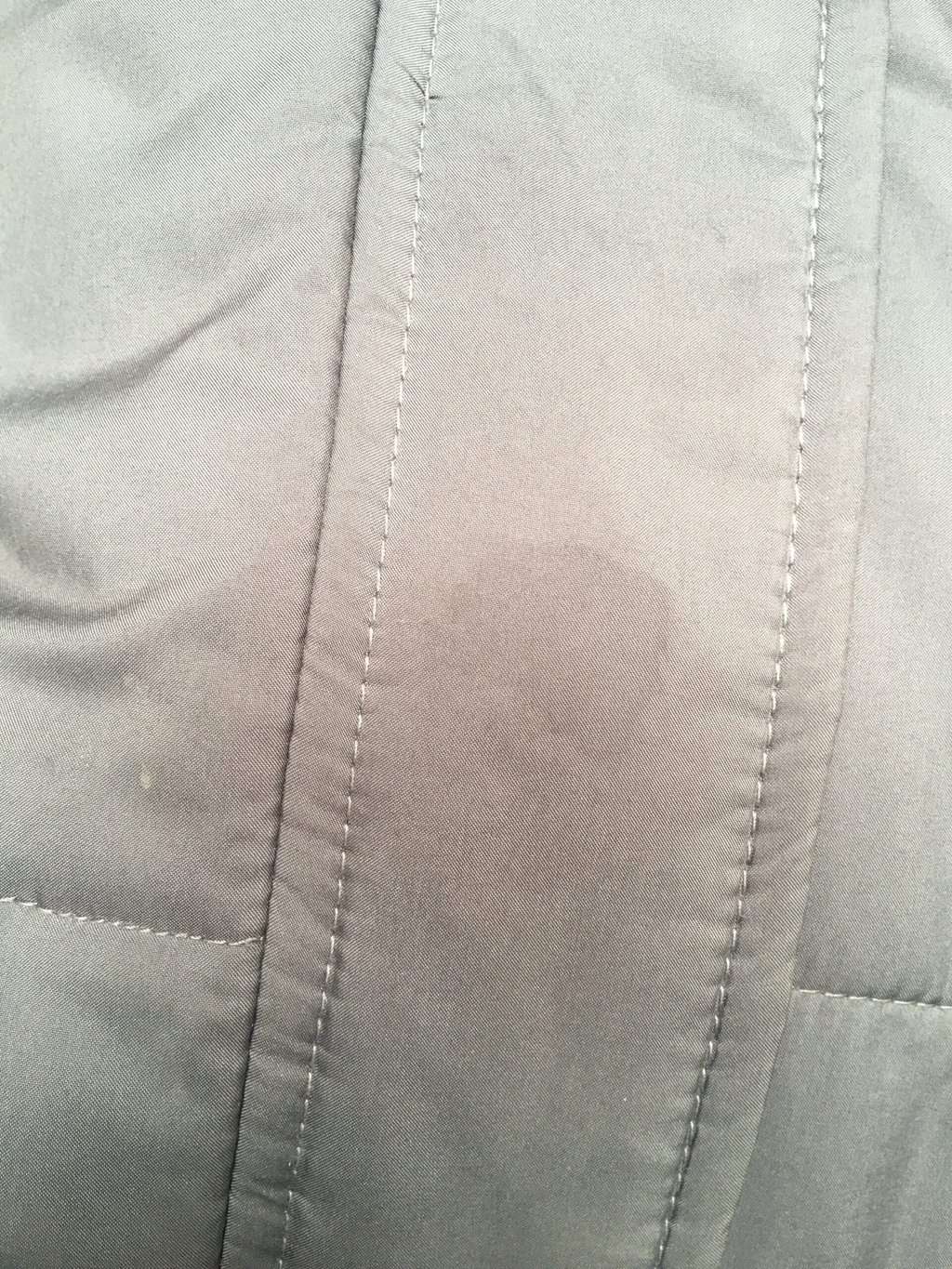 Vintage Reebok Long Grey Puffer Coat With Hood Large 6