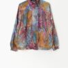 Vintage Shell Jacket With Colourful Pattern Made In England Medium Large