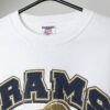 Vintage St. Louis Rams American Football white sweatshirt, made in USA - Large / XL