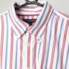 Vintage Tommy Hilfiger Shirt With Blue And Red Stripes Large 2