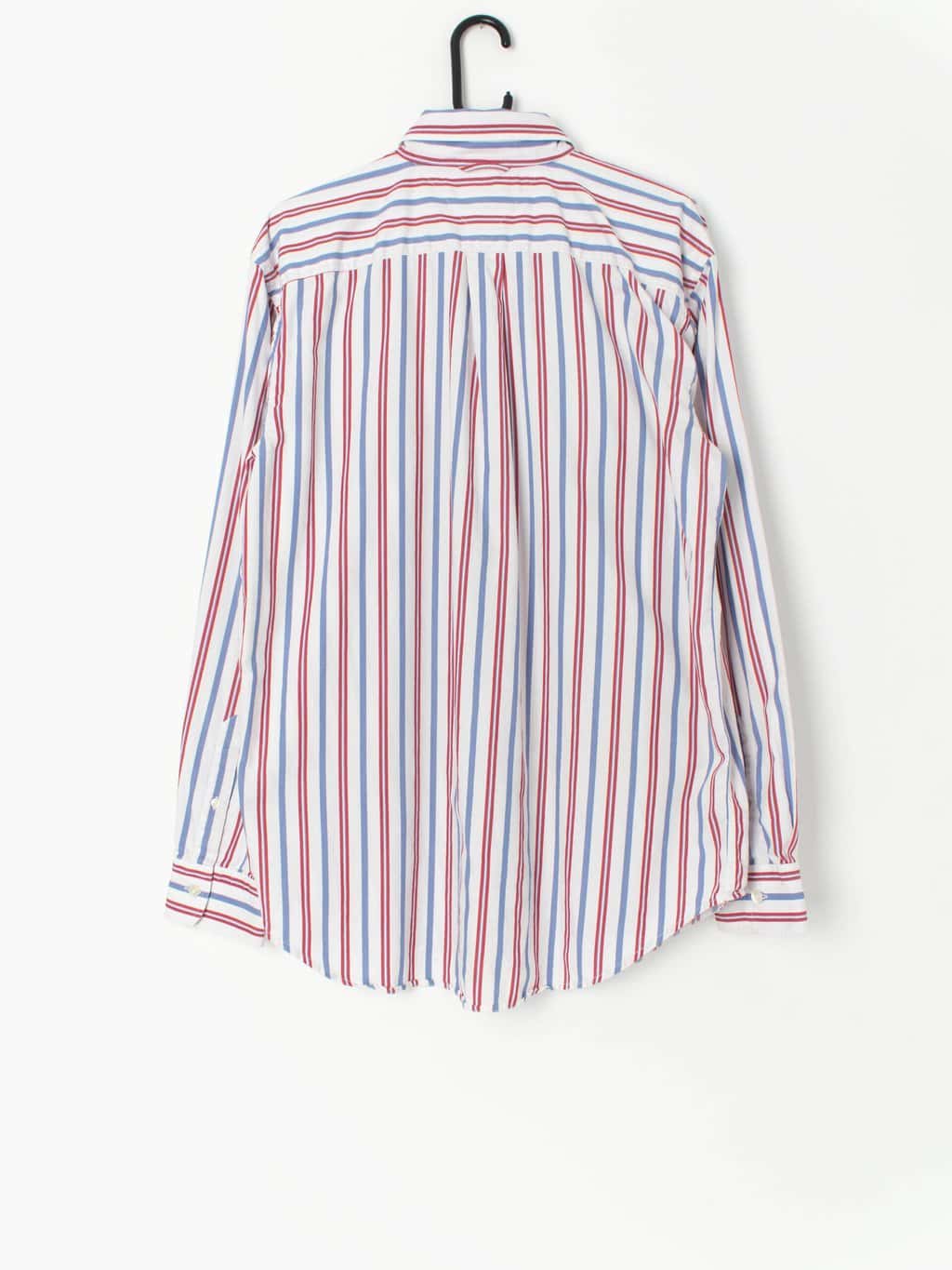 Vintage Tommy Hilfiger Shirt With Blue And Red Stripes Large 3