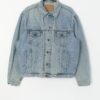 1980s Levis denim jacket XL stonewashed blue with a distressed look - XL