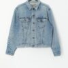 80s Levis denim jacket M stonewashed blue USA made - Medium