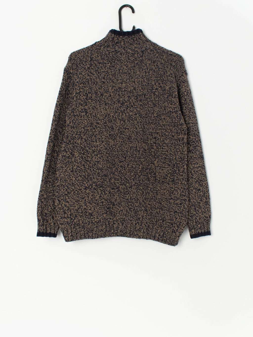 Vintage Diadora knitted quarter zip jumper - Medium - Image 3