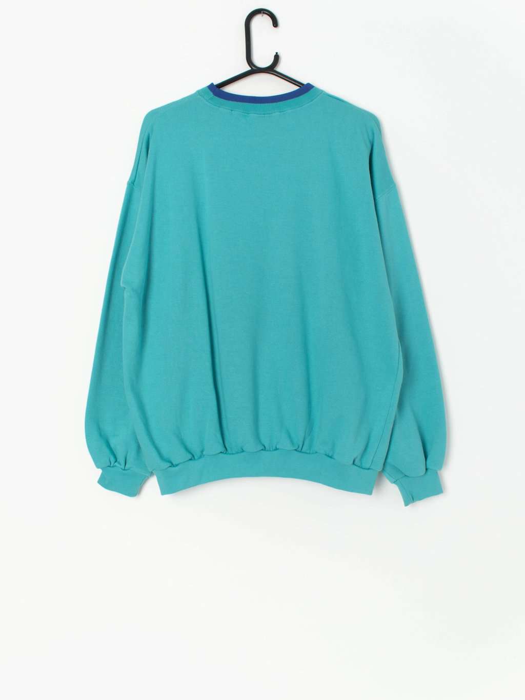 Vintage Falmer sweatshirt in turquoise with L logo - M - Image 3