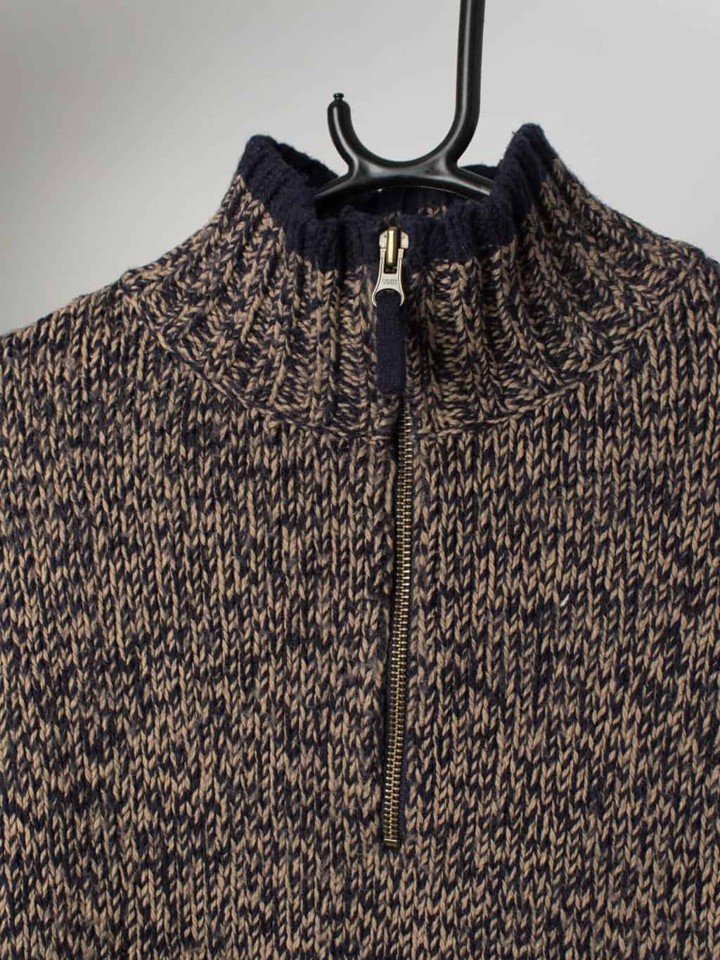 Vintage Diadora knitted quarter zip jumper - Medium - Image 2