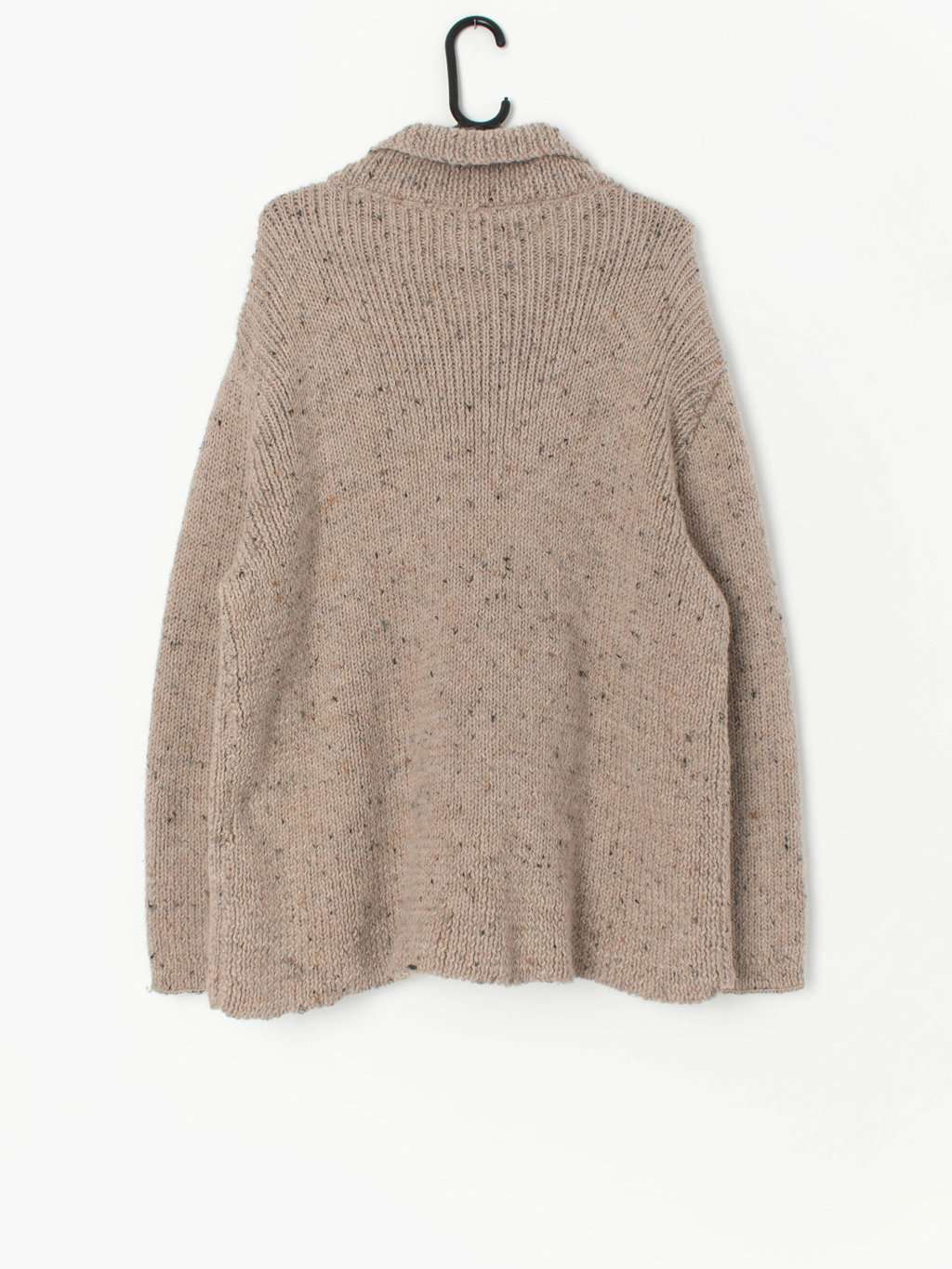 Vintage marl wool collared cardigan - XL - Image 3