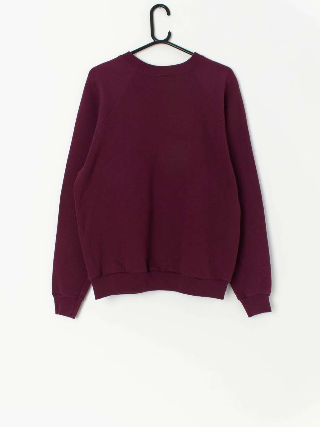 Vintage burgundy Christmas deer sweatshirt - M / L - Image 3