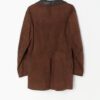 Mens vintage brown suede leather jacket by Glenhusky - Small