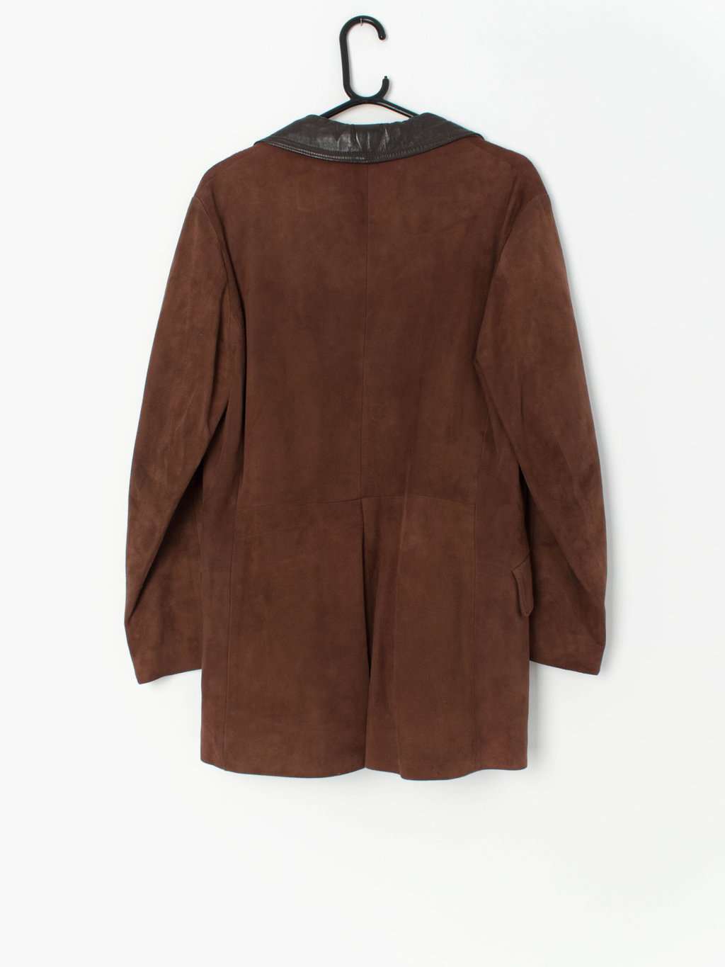 Mens vintage brown suede leather jacket by Glenhusky - Small