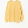 Vintage Benetton Bright Yellow Knitted Jumper Large Xl