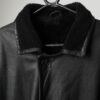Vintage black leather sheepskin jacket, circa 1980 - Large