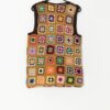 Vintage crochet waistcoat vest with stunning colours - Small / Medium