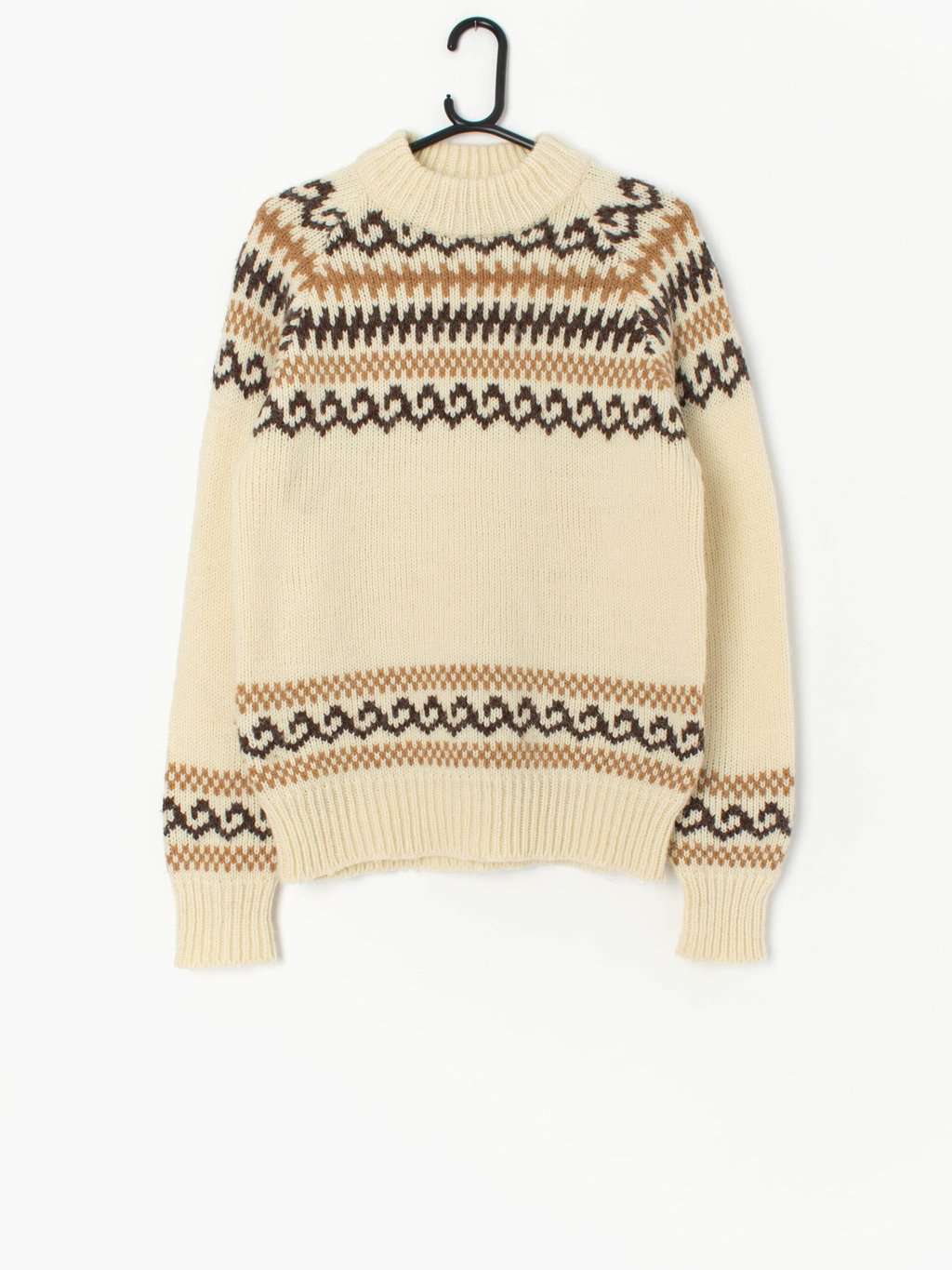 Vintage Icelandic Style Jumper Small Medium
