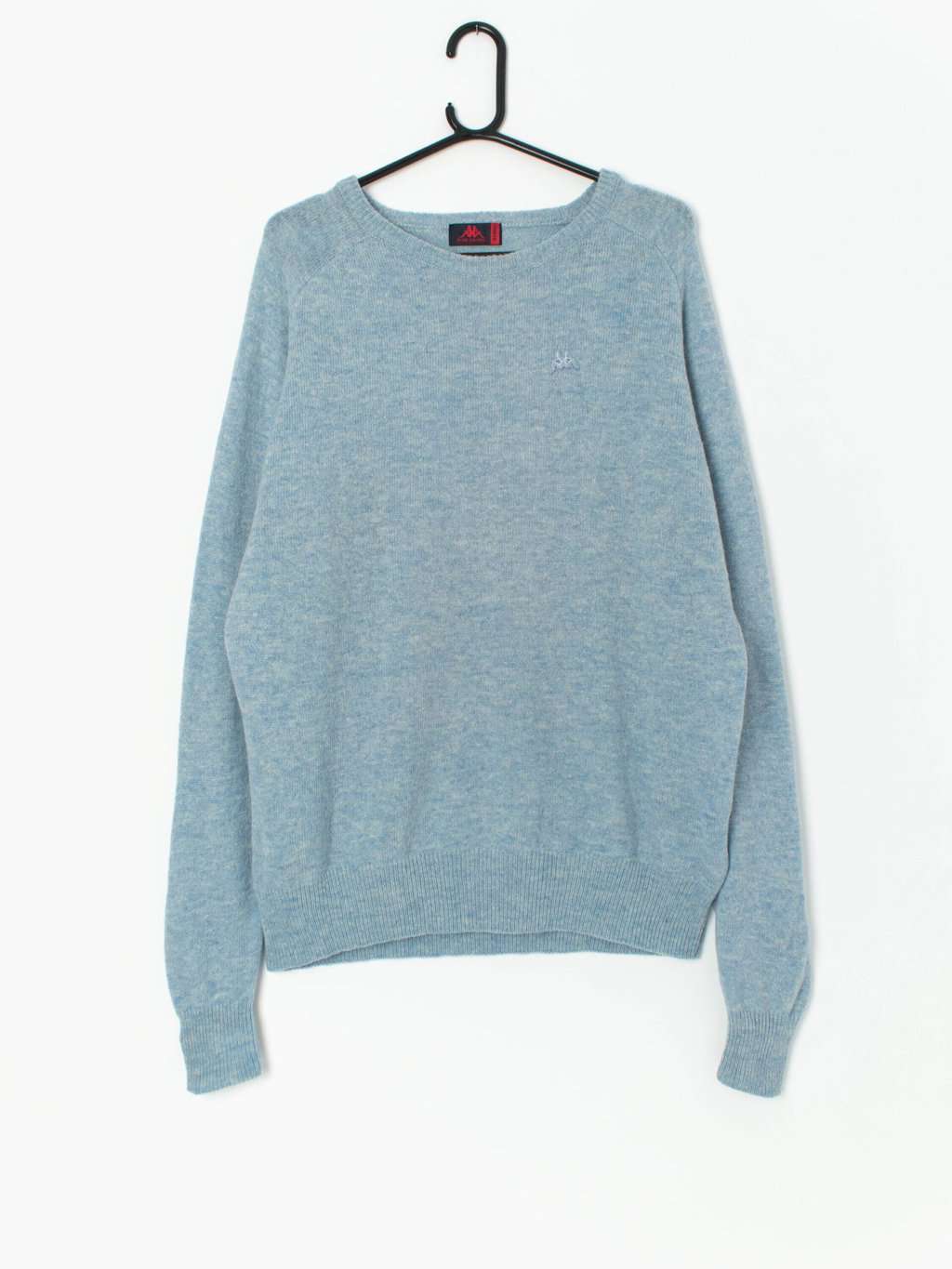 Vintage Kappa wool jumper in sky blue - XL