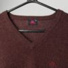 Vintage Kappa wool v-neck jumper in brown - XL / XXL