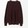 Vintage Kappa wool v-neck jumper in brown - XL / XXL