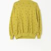 Vintage lime green sweatshirt with leopard, women and floral graphics - Medium / Large
