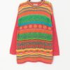 Vintage Longline Sweater With 3d Knit By United Colors Of Benetton Medium